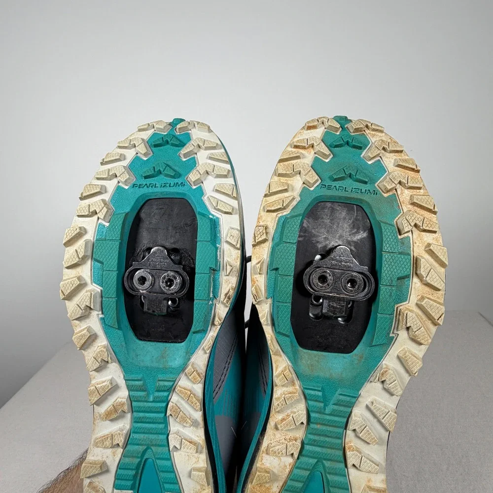 Pearl Izumi Womens‎ X-Alp Seek VII Teal Mountain Bike Trail Shoes EUR 39 US 8.5